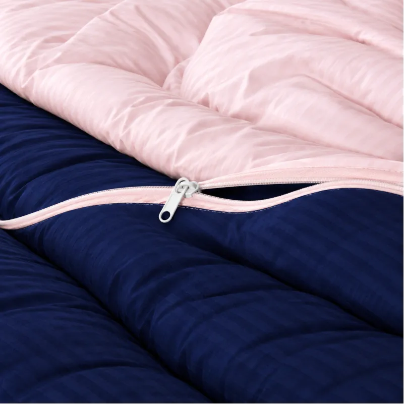 Комплект постельного белья Сатин JUNIOR Satin Stripe 30-0020 + 30-0007 Edarin Фото - 7