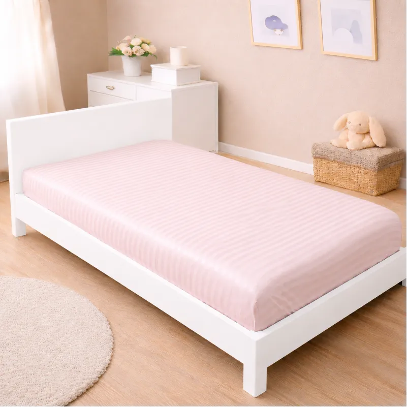 Комплект постельного белья Сатин JUNIOR Satin Stripe 30-0020 + 30-0007 Edarin Фото - 6