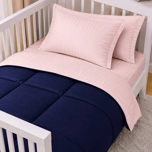 Комплект постельного белья Сатин LITTLE KIDS Satin Stripe 30-0020 + 30-0007 Edarin - 1