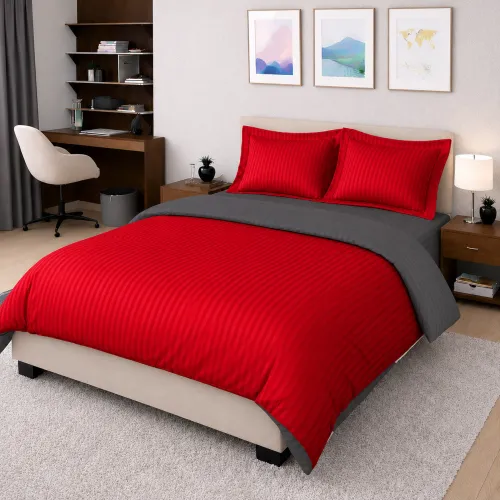 Комплект постельного белья Сатин TEENAGER Satin Stripe 30-0018 + 30-0012 Jeren - 1