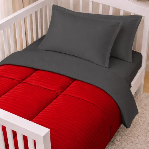 Комплект постельного белья Сатин LITTLE KIDS Satin Stripe 30-0018 + 30-0012 Jeren - 1