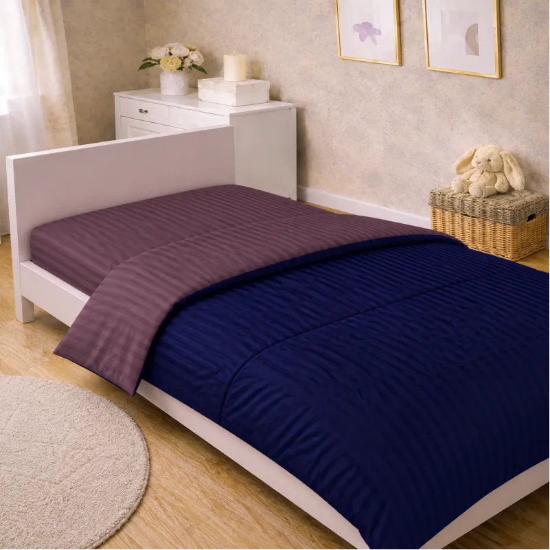 Комплект постельного белья Сатин JUNIOR Satin Stripe 30-0020 + 30-0008 Lovelin - 4