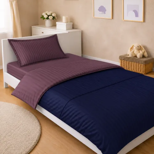 Комплект постельного белья Сатин JUNIOR Satin Stripe 30-0020 + 30-0008 Lovelin - 1
