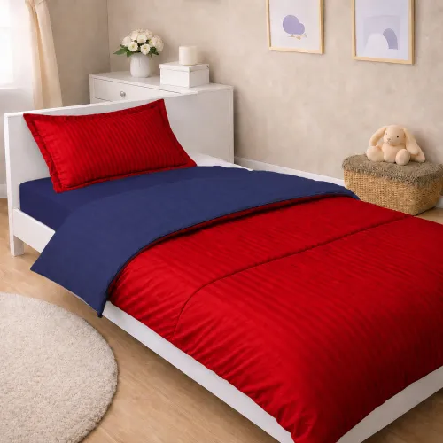 Комплект постельного белья Сатин JUNIOR Satin Stripe 30-0018 + 30-0019 Mardin - 1