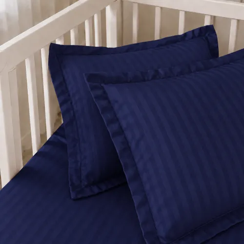 Комплект постельного белья Сатин BABY Satin Stripe 30-0020 Smoky Blue - 5
