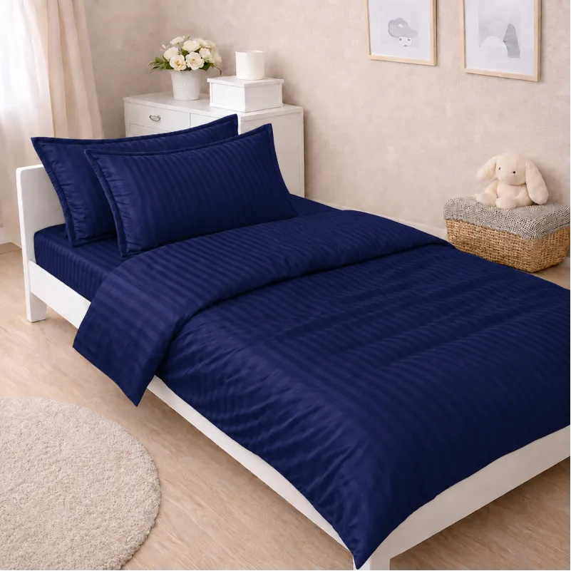 Комплект постельного белья Сатин JUNIOR Satin Stripe 30-0020 Smoky Blue