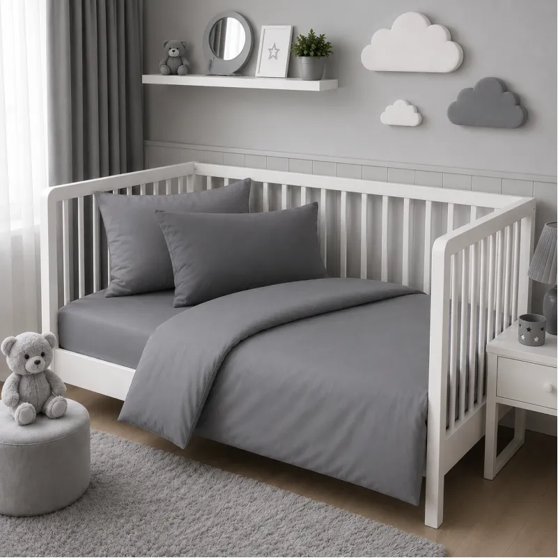 Комплект постільної білизни BABY Фланель 001 Ash grey