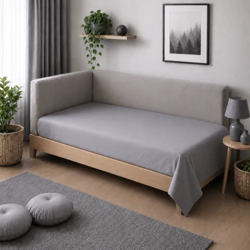 Комплект постельного белья JUNIOR Фланель 001 Ash grey - 5