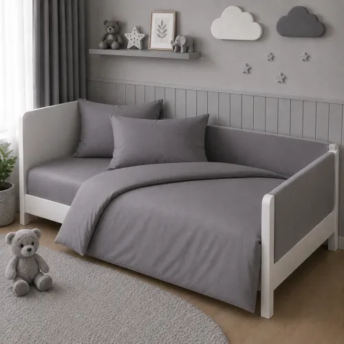 Комплект постельного белья LITTLE KIDS Фланель 001 Ash grey - 1