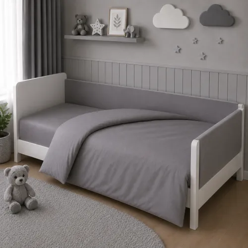 Комплект постельного белья LITTLE KIDS Фланель 001 Ash grey - 5