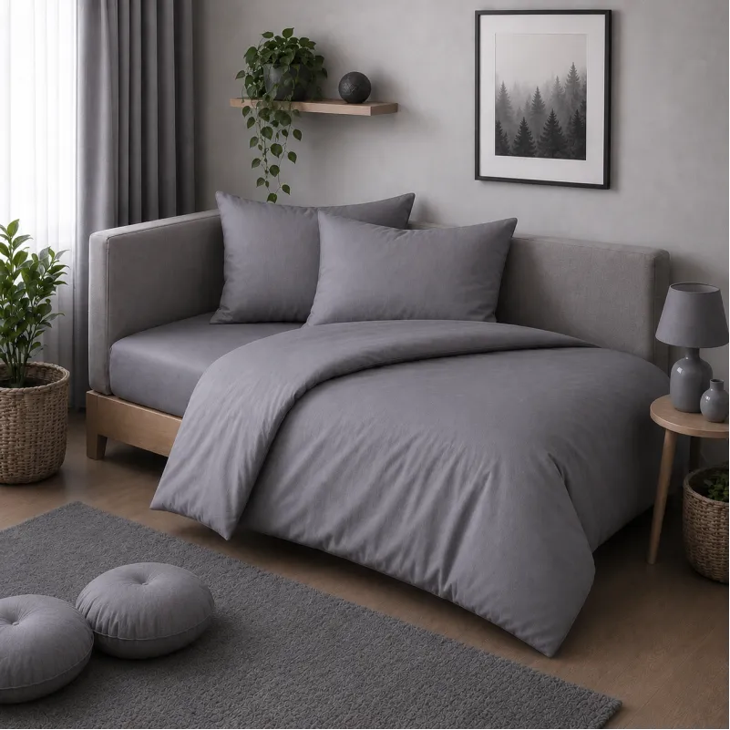 Комплект постельного белья JUNIOR Фланель 001 Ash grey