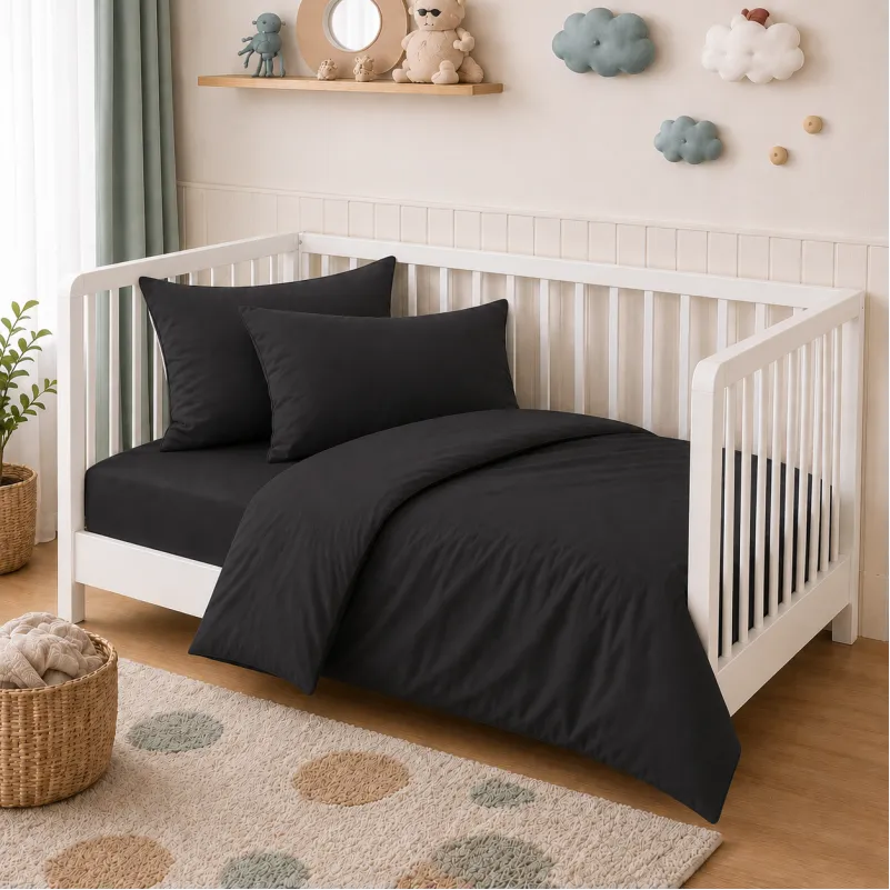 Комплект постільної білизни Фланель BABY Фланель 002 Black