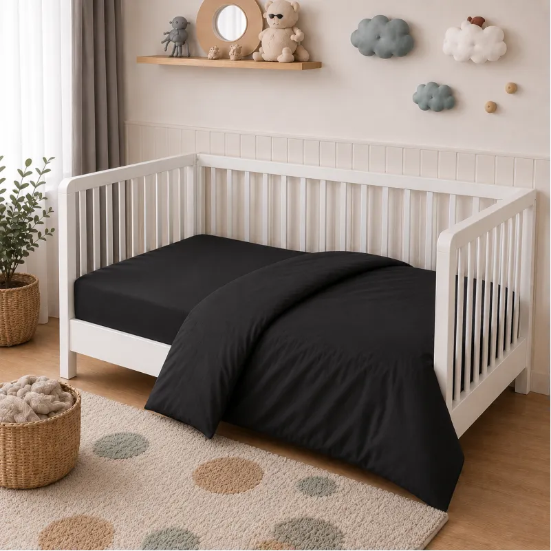 Комплект постільної білизни Фланель BABY Фланель 002 Black Фото - 6
