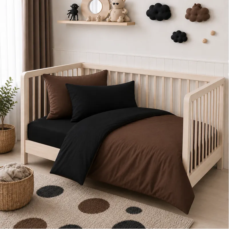 Комплект постільної білизни Фланель BABY Фланель 002-003 Black/Brown