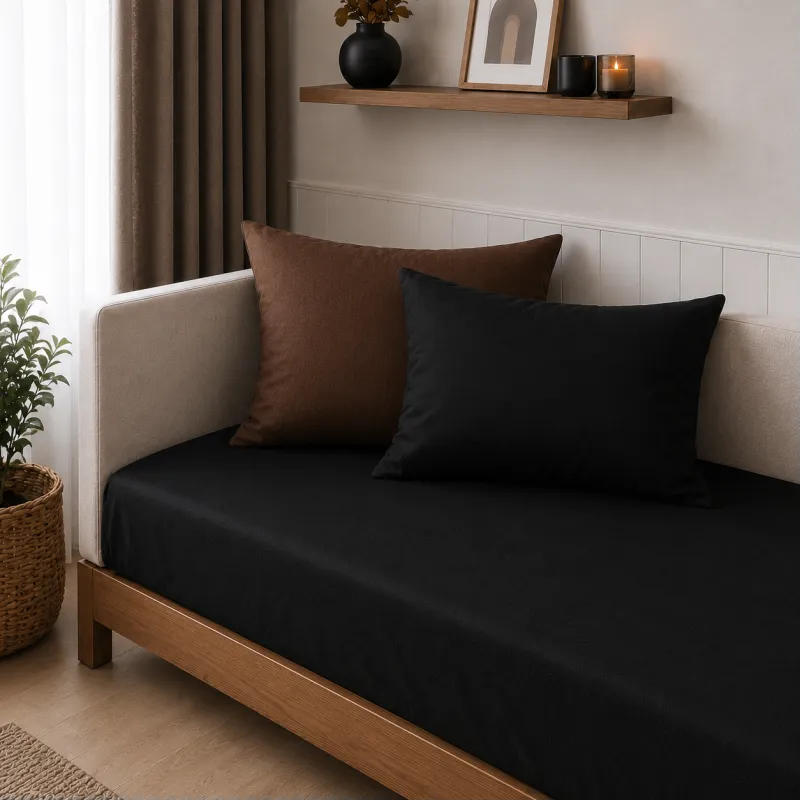 Комплект постельного белья JUNIOR Фланель 002-003 Black/Brown Фото - 6