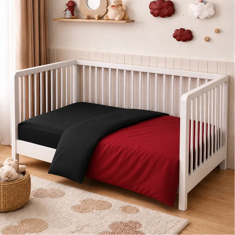 Комплект постельного белья BABY Фланель 002-009 Black/Red Фото - 7