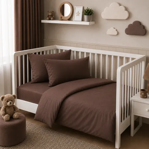 Комплект постельного белья BABY Фланель 003 Brown - 1