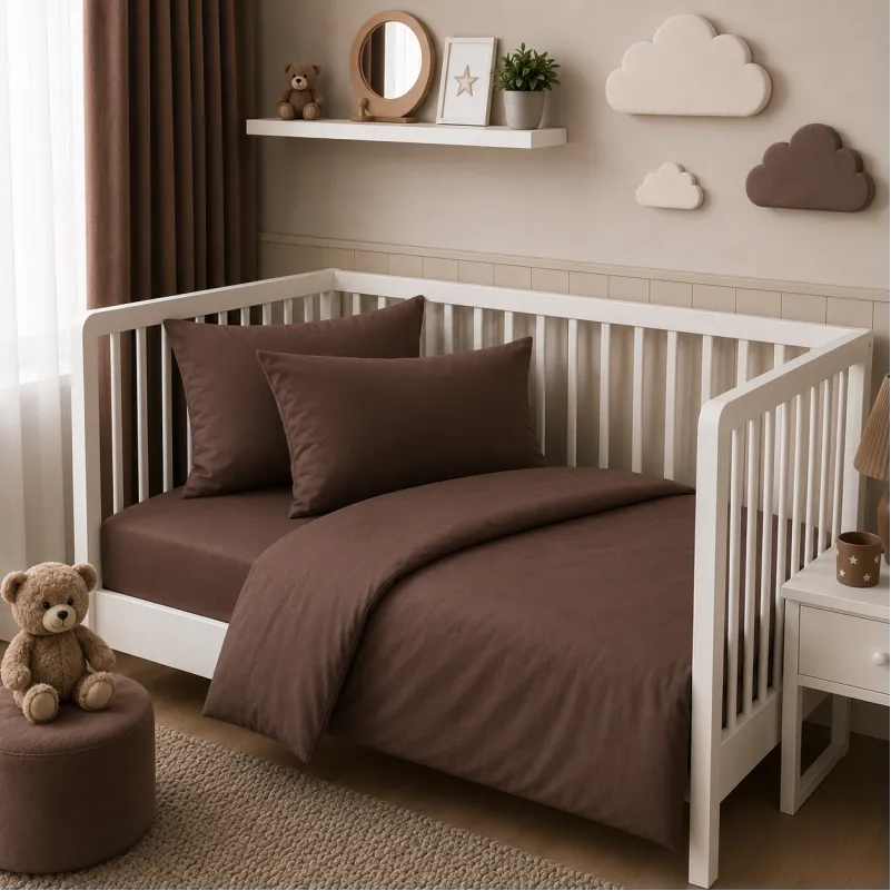 Комплект постільної білизни Фланель BABY Фланель 003 Brown