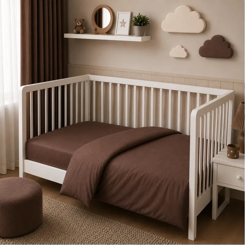 Комплект постільної білизни Фланель BABY Фланель 003 Brown Фото - 6