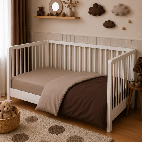 Комплект постельного белья BABY Фланель 004-003 Cappuchino/Brown - 5