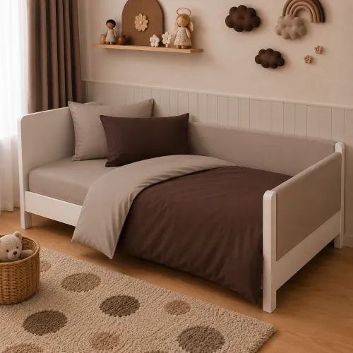 Комплект постельного белья  LITTLE KIDS Фланель 004-003 Cappuchino/Brown