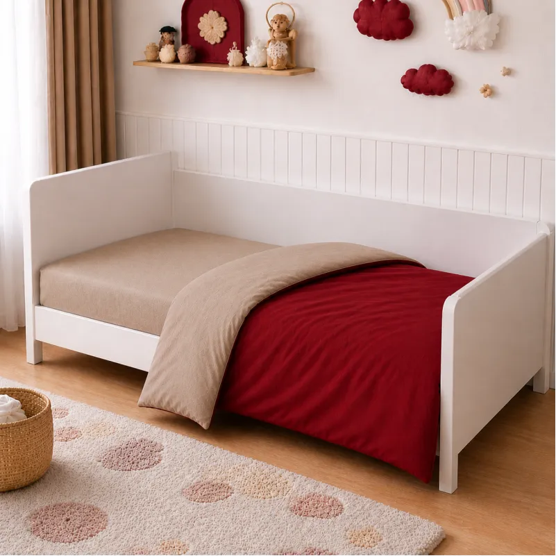 Комплект постельного белья  LITTLE KIDS Фланель 004-009 Cappuchino/Red - 5