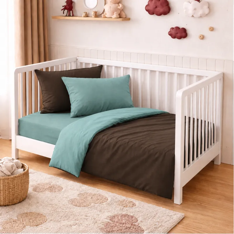 Комплект постельного белья BABY Фланель 006-003 Menthol/Brown
