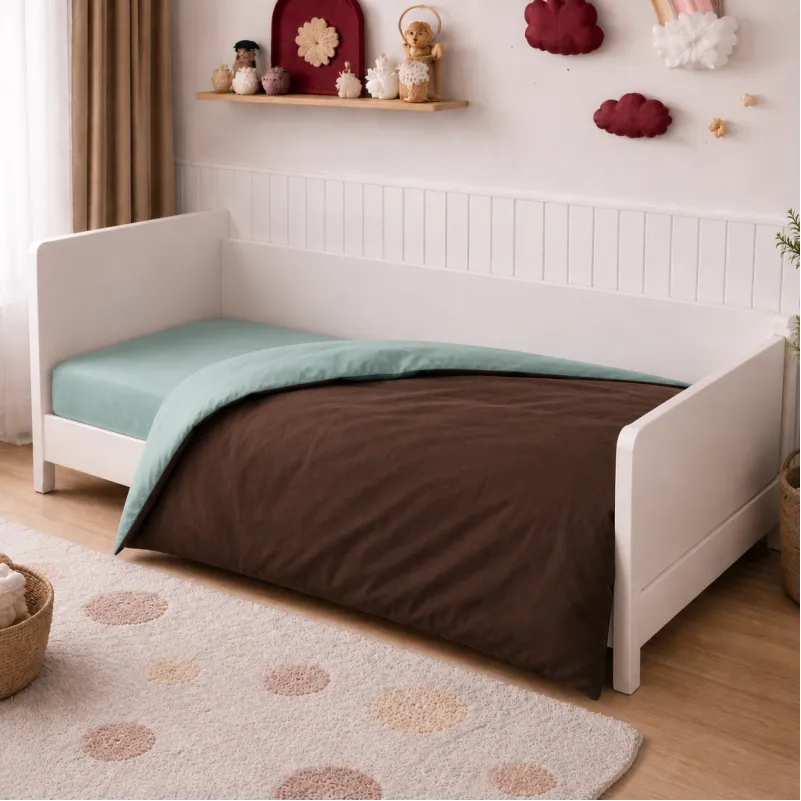 Комплект постельного белья LITTLE KIDS Фланель 006-003 Menthol/Brown - 5