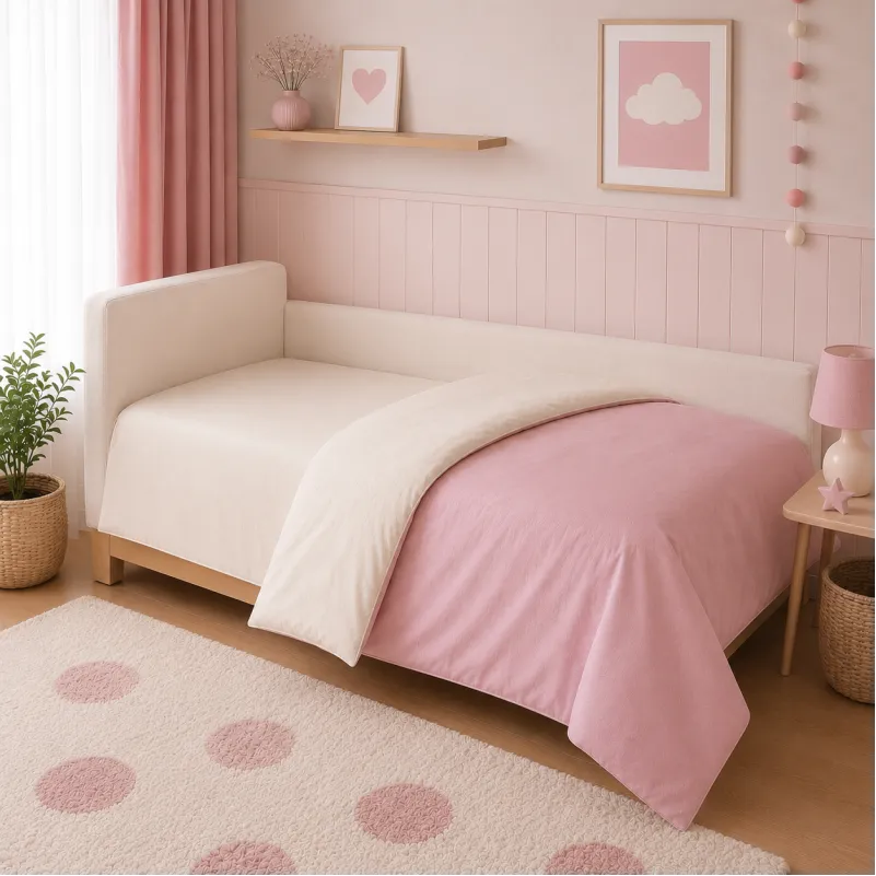 Комплект постельного белья JUNIOR Фланель 007-008 Milk/Pink Фото - 6