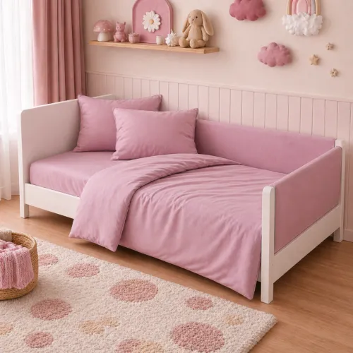 Комплект постельного белья LITTLE KIDS Фланель 008 Pink