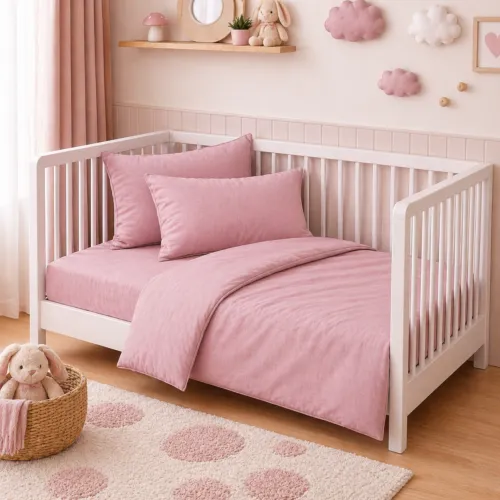 Комплект постельного белья BABY Фланель 008 Pink - 1