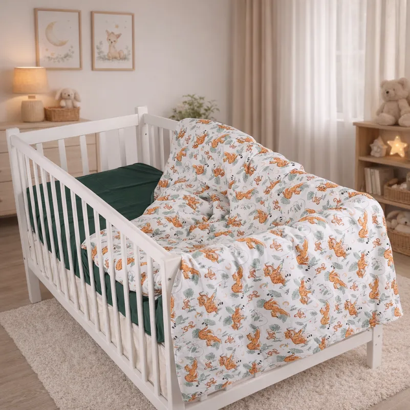 Комплект постельного белья Сатин BABY Kids Time 22-1420 Little Jungle Friends Фото - 9