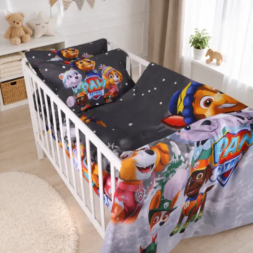 Комплект постельного белья Бязь LITTLE KIDS 17-0795 Paw Patrol Winter gray