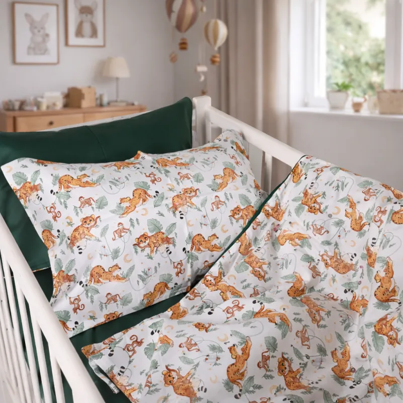 Комплект постельного белья Сатин LITTLE KIDS Kids Time 22-1420 Little Jungle Friends - 9