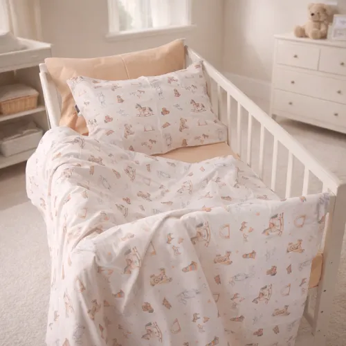 Комплект постельного белья Сатин BABY Kids Time 22-1422 Warm toys - 1