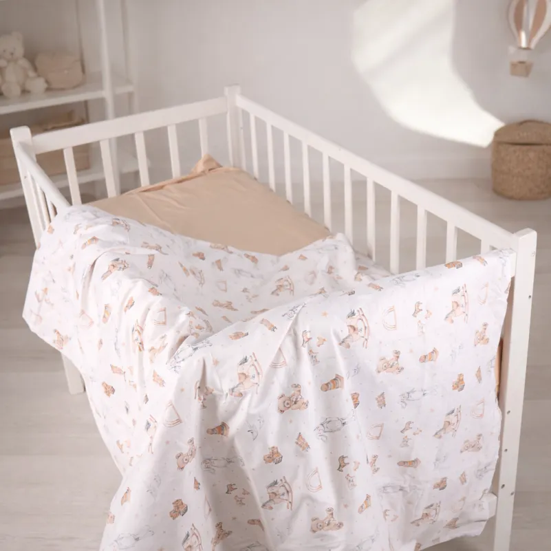 Комплект постельного белья Сатин BABY Kids Time 22-1422 Warm toys Фото - 8