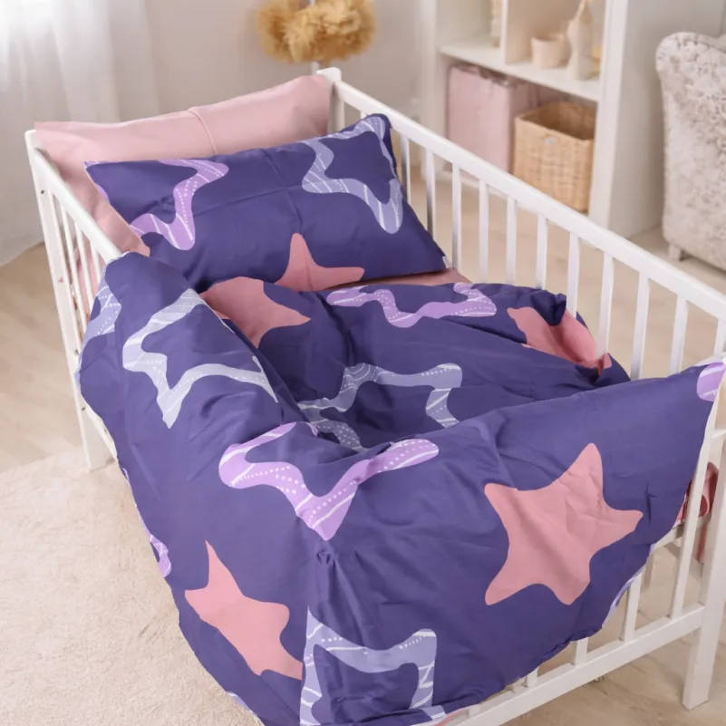 Комплект постельного белья Сатин BABY 22-1375 Violet Stars