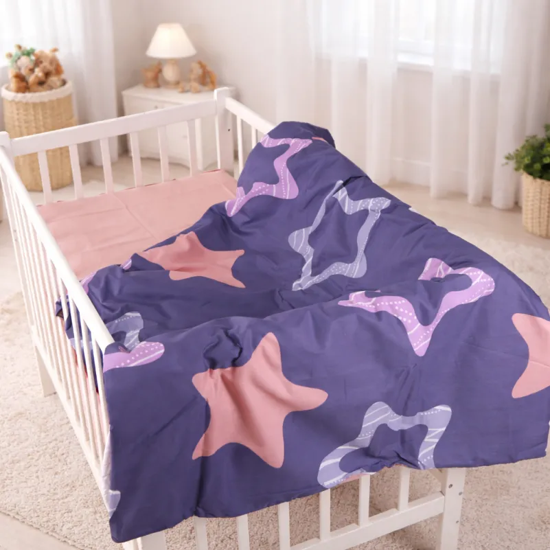 Комплект постельного белья Сатин LITTLE KIDS 22-1375 Violet Stars - 7