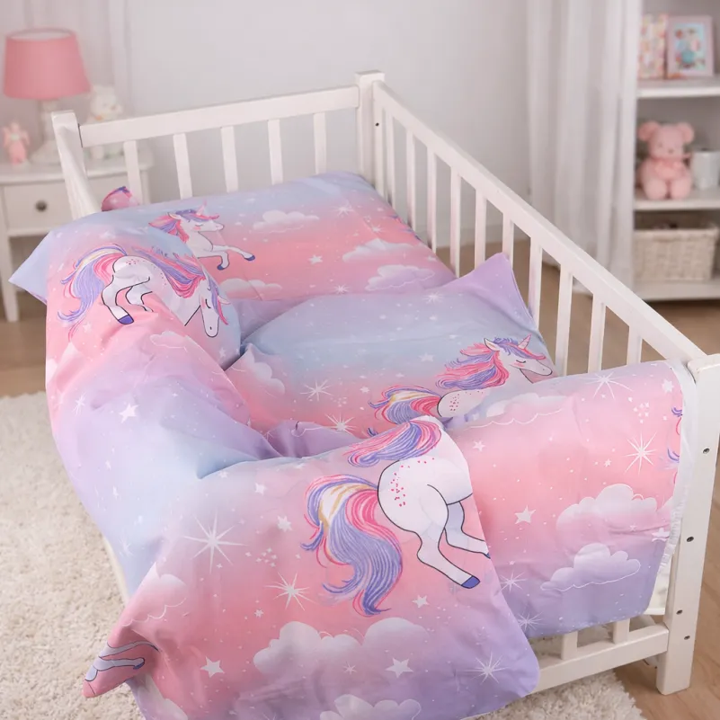 Комплект постельного белья Ranforce Elite LITTLE KIDS 17-0790 Єдиноріг на веселці - 8