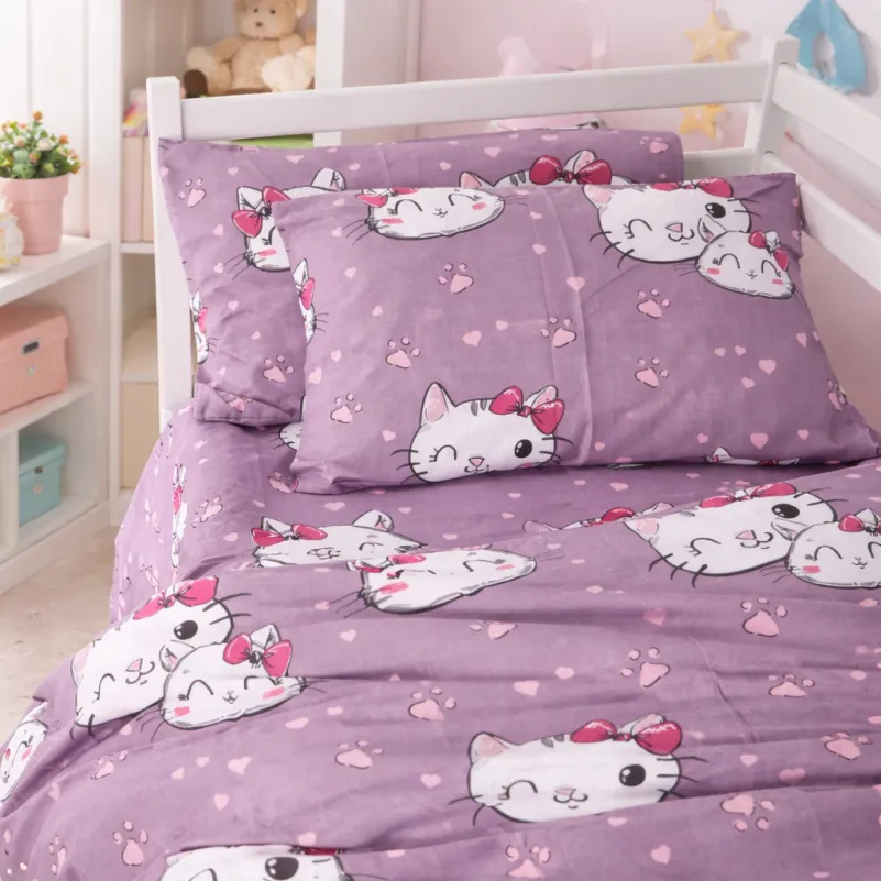 Комплект постельного белья Ranforce Elite JUNIOR 17-0691 Cat with a paw - 7