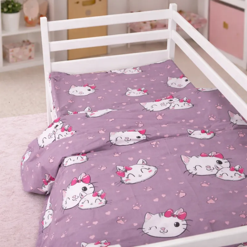Комплект постельного белья Бязь JUNIOR 17-0691 Cat with a paw - 7