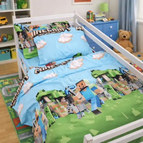 Комплект постельного белья Бязь JUNIOR 17-0597 Minecraft
