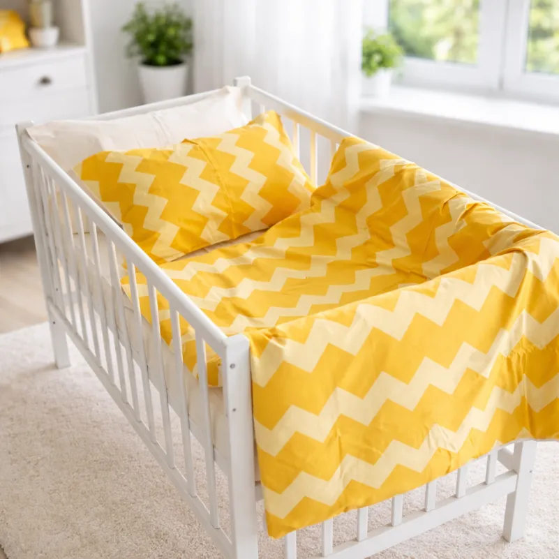 Комплект постельного белья Сатин LITTLE KIDS 22-1406 Yellow Waves