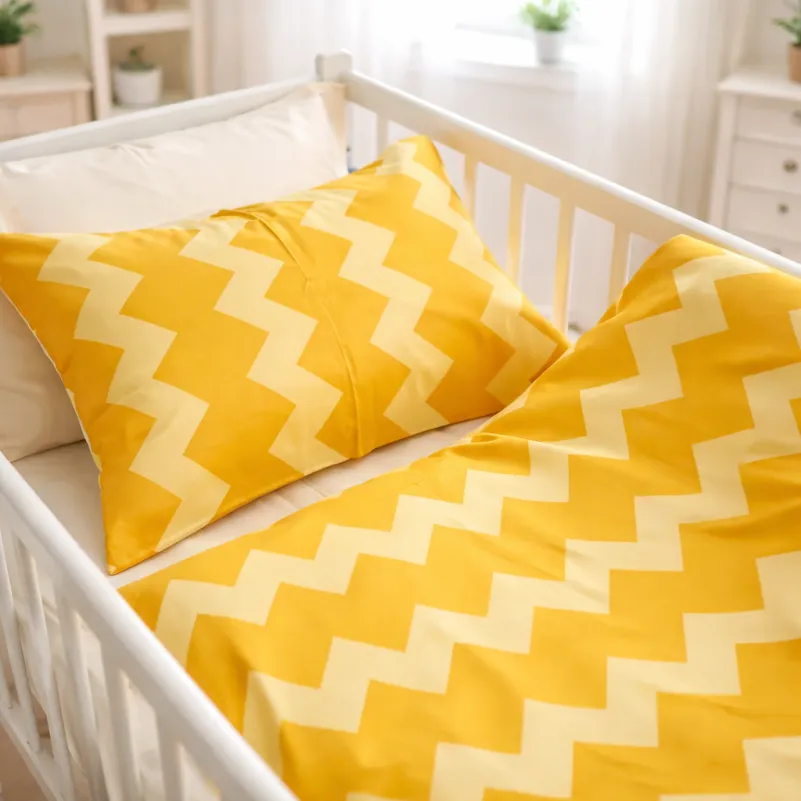 Комплект постельного белья Сатин LITTLE KIDS 22-1406 Yellow Waves - 6