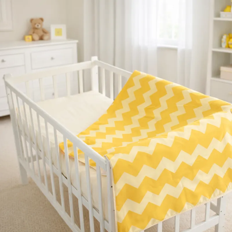 Комплект постельного белья Сатин LITTLE KIDS 22-1406 Yellow Waves - 5
