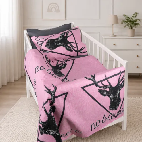 Комплект постельного белья Бязь BABY 17-0516 Noble deers pink - 1