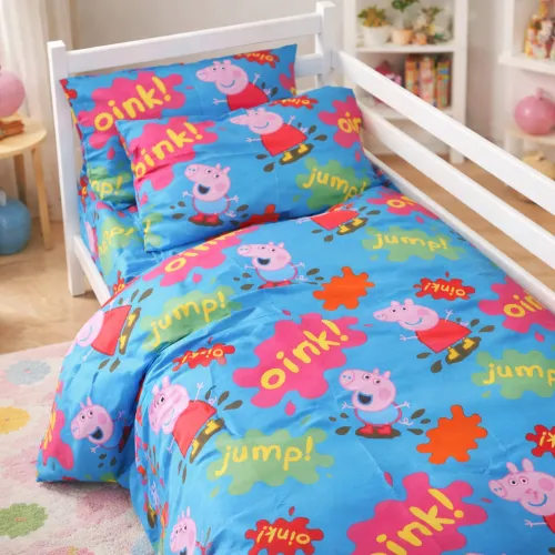 Підковдра дитяча Бязь Kids Time 17-0507 Peppa - 2