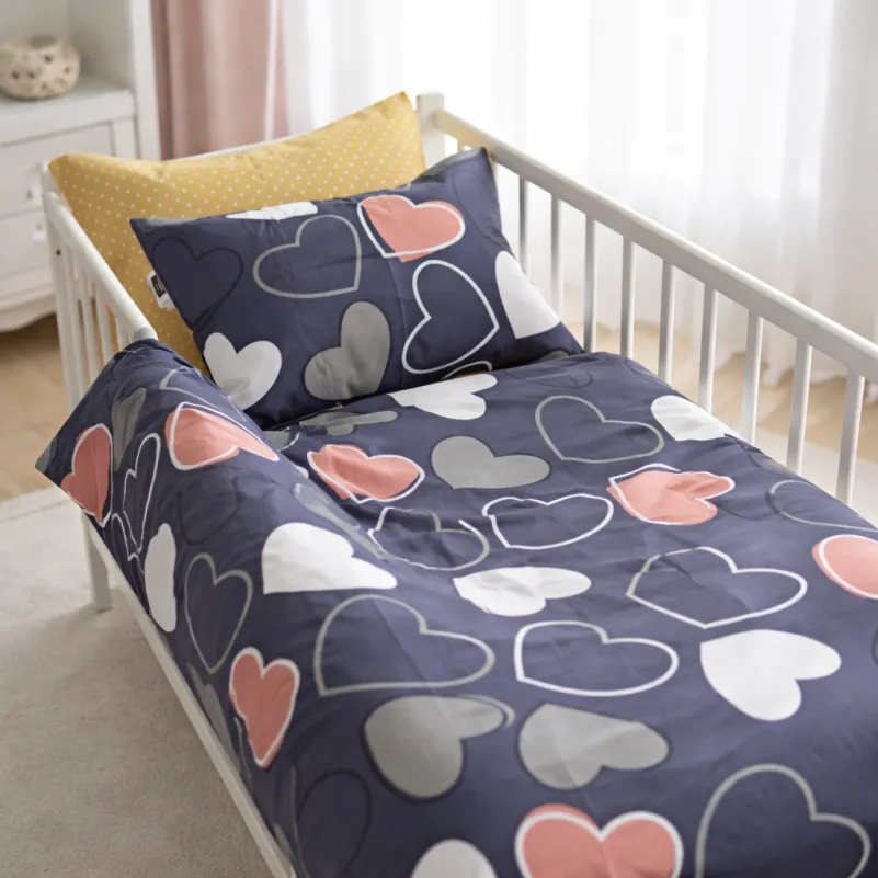 Комплект постельного белья Ranforce Elite BABY 17-0720 Ashen Hearts