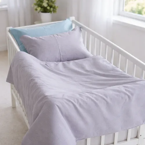 Комплект постельного белья Сатин BABY 22-1380 Grey Gleam - 1