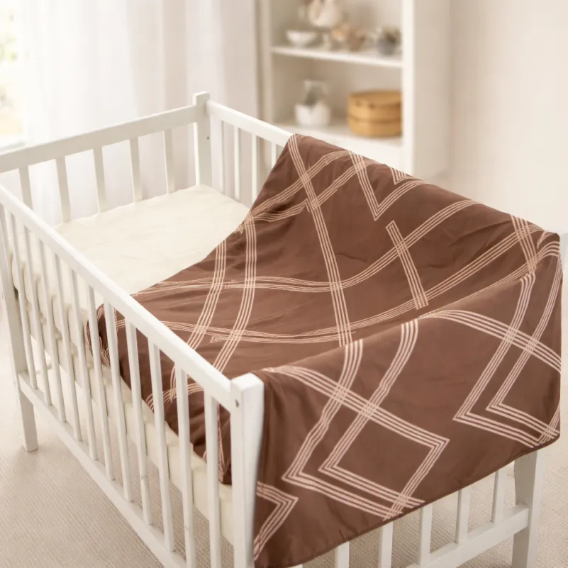 Комплект постельного белья Сатин LITTLE KIDS 22-1413 Brown Geometry - 8
